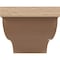 Ekena Millwork 6"W x 12"D x 6"H Wide Garner Rough Cedar Woodgrain TimberThane Corbel, Primed Tan CORUR06X12X06GARRCPR - alternate 5